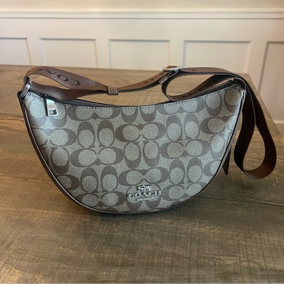 COACH Pace Shoulder Bag Brown Purse EUC - Picture 1 of 12